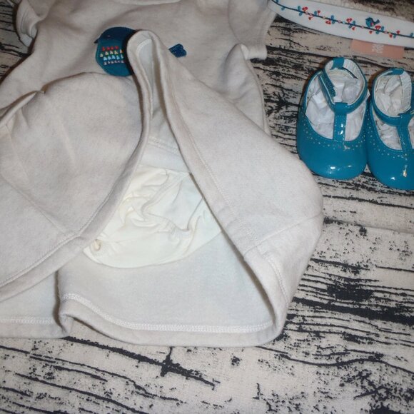 Gymboree Forest Friends 12-18 Month Dress Diaper Cover Headband NWT Outfit - Picture 4 of 4